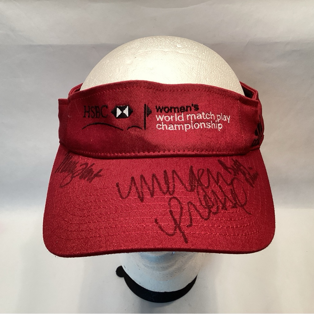 Signed Adidas Golf Hsbc Womans World Match Championship Visor